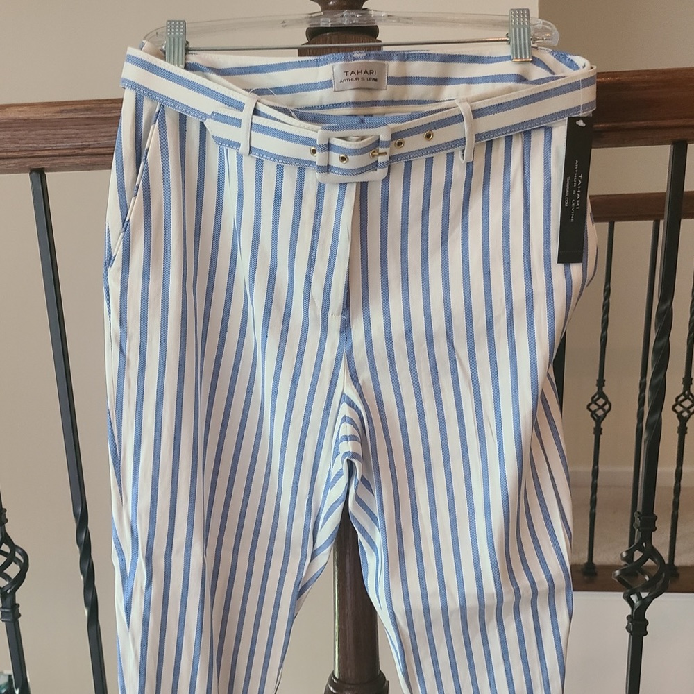 Linen blend pants